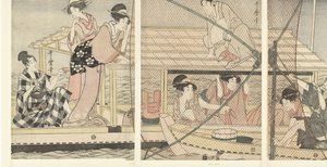 Pesca notturna da Kitagawa Utamaro