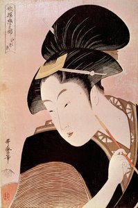 Ritratto di donna Stampa giapponese di Utamaro Kitagawa da Kitagawa Utamaro