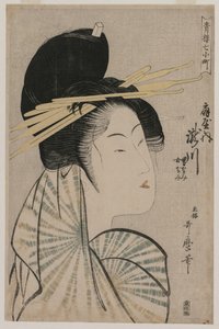 La cortigiana Takigawa di Ogiya (dalla serie Sette aspetti di Komachi nelle case verdi)
