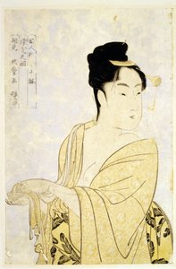 Il tipo senza pensieri, dalla serie Dieci tipi nello studio fisiognomico delle donne da Kitagawa Utamaro