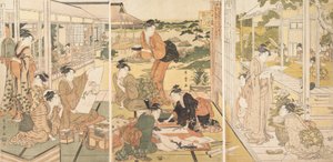 Le quattro realizzazioni Kinkishoga, ca. 1788-90 da Kitagawa Utamaro