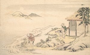 La luna piena al tempo del raccolto di Imo, 8° mese, 1789 da Kitagawa Utamaro