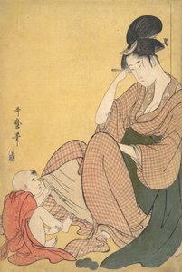 Donna e Bambino da Kitagawa Utamaro