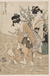 Provincia di Yamashiro dalla serie Sei fiumi gioiello alla moda (Furyu Mu Tamagawa) da Kitagawa Utamaro