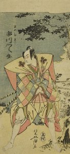 Ichikawa Monnosuke II come Haya no Kanpei in Chushingura Nagori no Kura