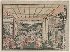 Chushingura: Atto VII dalla serie Immagini prospettiche per La casa del tesoro della lealtà, c. 17