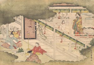 Un incidente dai Racconti di Ise Ise Monogatari, ca. 1790 da Kitao Shigemasa