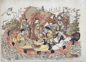Sette divinità della fortuna da Kitao Shigemasa