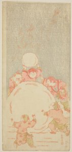 Il grande pupazzo di neve, c.1764 da Kitao Shigemasa