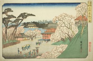 Tempio Toeizan a Ueno (Ueno Toeizan no zu), dalla serie "Luoghi famosi nella Capitale Orientale (Toto meisho)" da Kitao Shigemasa
