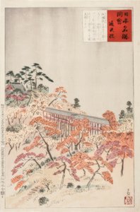Il ponte Tsutenkyo, Kyoto da Kiyochika Kobayashi