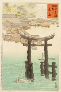 Santuario di Itsukushima da Kiyochika Kobayashi