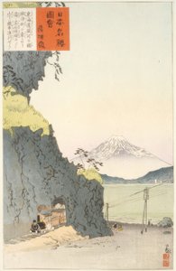 Passo di Satta sulla strada Tokaido da Kiyochika Kobayashi