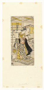 Attore Nakamura Tomijuro I nel ruolo di Yaoya Oshichi da Kiyonobu (II) , Torii