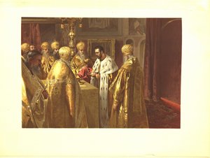 La cerimonia di incoronazione di Nicola II. L