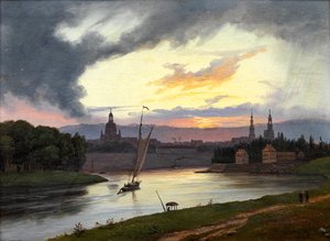 Norvegese:  Dresda al tramonto Dresda al tramonto