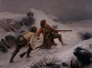 Caccia alla renna da Knud Bergslien