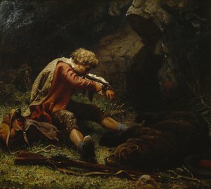Cacciatore di orsi ferito