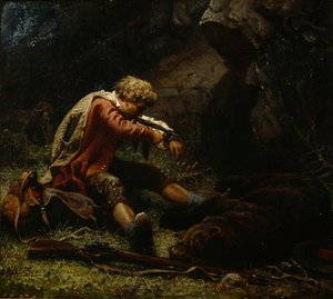 Cacciatore di orsi ferito