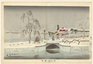 Il santuario di Benten a Ikenohata da Kobayashi Kiyochika