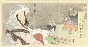 Hotoke presso le monache da Kobayashi Kiyochika