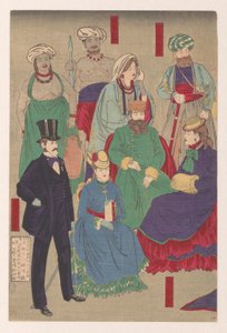 Rappresentazione dei costumi di tutti i paesi da Kobayashi Kiyochika