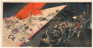 La grande vittoria del nostro esercito nella battaglia notturna di Pyeongyang da Kobayashi Toshimitsu