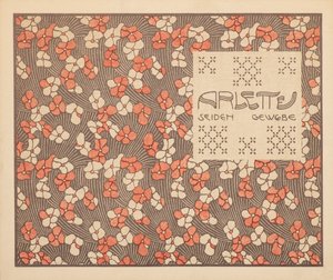 Tessuto di seta Arlette da Koloman Moser