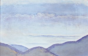 Berge - Montagne ... (olio su cartone)