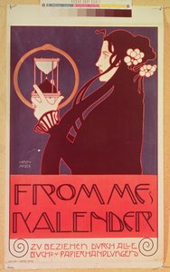 Design per il calendario Frommes, per la 14a Esposizione della Secessione di Vienna, 1902