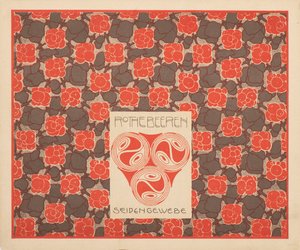 Tessuto di seta con bacche rosse, 1901 da Koloman Moser
