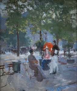Un caffè parigino da Konstantin Alekseevich Korovin