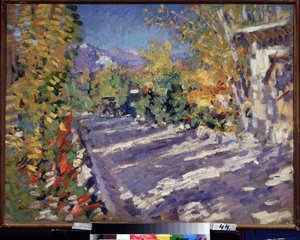 La strada per Gurzuf da Konstantin Alekseevich Korovin