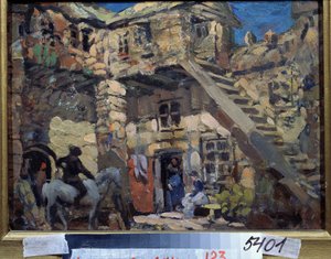 Progetto di scenografia per il balletto Don Chisciotte di Ludwig Minkus da Konstantin Alekseevich Korovin