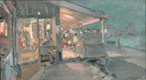 Casa da tè in Crimea da Konstantin Alekseevich Korovin
