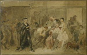 Dietro la tenda nel teatro dei servi