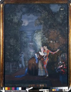 Arlecchino e una signora, 1912 da Konstantin Andreevic Somov