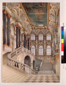 La grande scalinata del Palazzo d