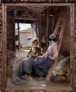 Due bretoni da Konstantin Egorovich Makovsky