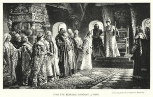 Ivan il Terribile sceglie una moglie da Konstantin Egorovich Makovsky