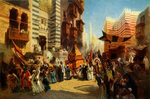 Ritorno del Sacro Tappeto dalla Mecca al Cairo, 1876 da Konstantin Egorovich Makovsky