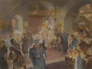 Studio di spargimento del luppolo da Konstantin Egorovich Makovsky