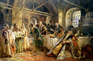 La cerimonia del bacio, 1895 da Konstantin Egorovich Makovsky