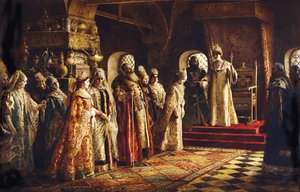 Lo zar Alessio Michajlovič che sceglie una sposa, 1886 da Konstantin Egorovich Makovsky