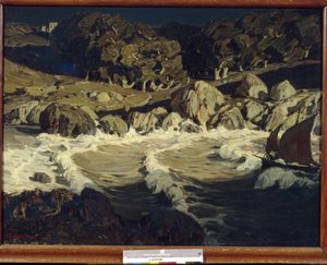 Paesaggio marino di notte