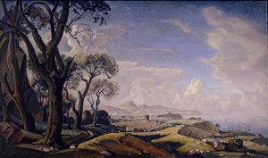 Paesaggio con alberi
