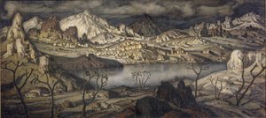 La regione cimmeria, 1910 da Konstantin Fyodorovich Bogayevsky