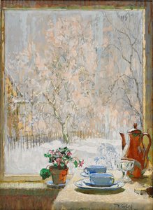 Attraverso la finestra in inverno da Konstantin Ivanovich Gorbatov