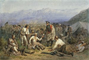 Dopo la battaglia. Scena dalla guerra di Crimea da Konstantin Nikolaevich Filippov