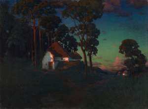 Villaggio al tramonto